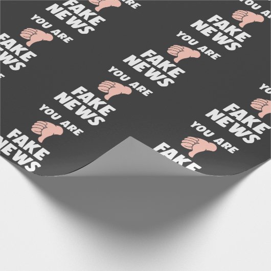 Duimt Sarcasm u bent een verbijsterd News offensie Cadeaupapier (Hoek)