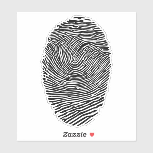 Duimvingerafdruk Sticker (Vel)