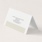 Duin Elegant Minimalist Modern Visitekaartje (Achterkant)