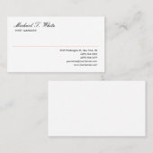 Duin White Modern Minimal Professional Visitekaartje (Voorkant / Achterkant)