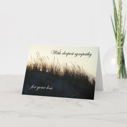 Duinen bij de Sympathie NJ van de Zonsondergang Kaart (Voorkant)