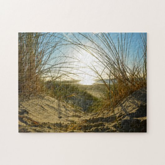 Duinen en zee legpuzzel (Horizontaal)