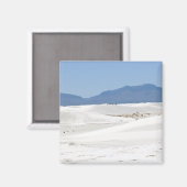 Duinen met Mountain uitzicht Magneet (Voorkant / Achterkant)