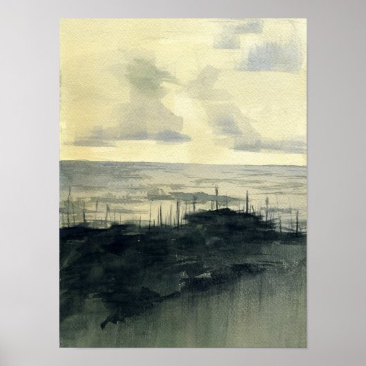 Duinen na het Storm Poster (Voorkant)