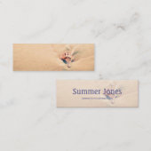 Duinen op het strand mini visitekaartje (Voorkant / Achterkant)