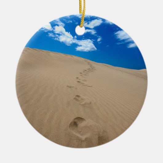 Duinen van Gran Canaria Keramisch Ornament (Voorkant)