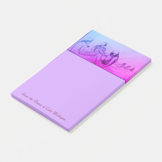 Duinen van Lake Michigan Post-It Notes (Schuin)