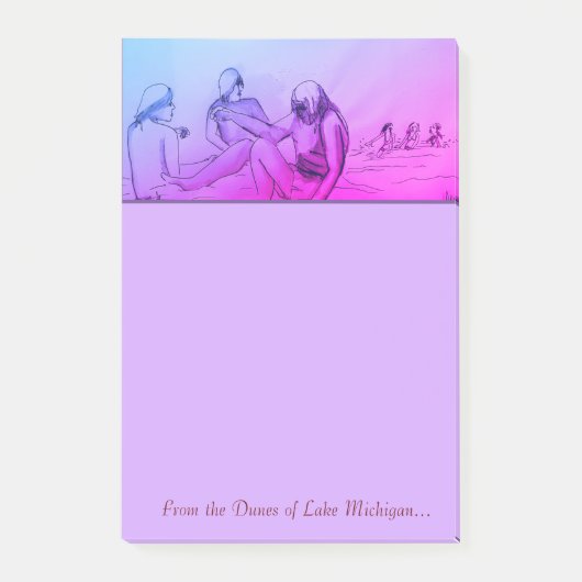 Duinen van Lake Michigan Post-It Notes (Voorkant)