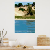 Duinen van Lake Michigan Poster (Keuken)