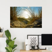 Duingras en zee  - poster (Thuiskantoor)