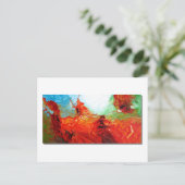 Duinkunst - Originele Abstracte kunst Decoratief M Briefkaart (Staand voorkant)