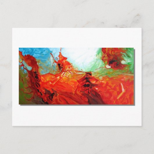 Duinkunst - Originele Abstracte kunst Decoratief M Briefkaart (Voorkant)