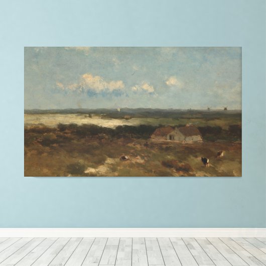 Duinlandschap, Johan Hendrik Weissenbruch, Canvas Afdruk (Insitu (Houten vloer))