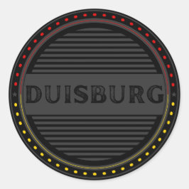 Duisburg City Pride Emblem – German Identity Ronde Sticker