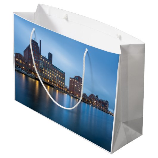Duisburg Duitsland Large Gift Bag Groot Cadeauzakje (Achterkant Gekanteld)
