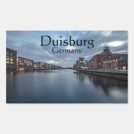 Duisburg Duitsland Rechthoekige Sticker (Voorkant)
