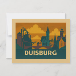 Duisburg Duitsland Stad Kunst Briefkaart