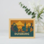 Duisburg Duitsland Stad Kunst Briefkaart (Staand voorkant)