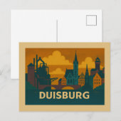 Duisburg Duitsland Stad Kunst Briefkaart (Voorkant / Achterkant)