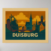 Duisburg Duitsland Stad Kunst Poster (Voorkant)