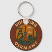 Duisburg Duitsland Stad Kunst Sleutelhanger (Achterkant)