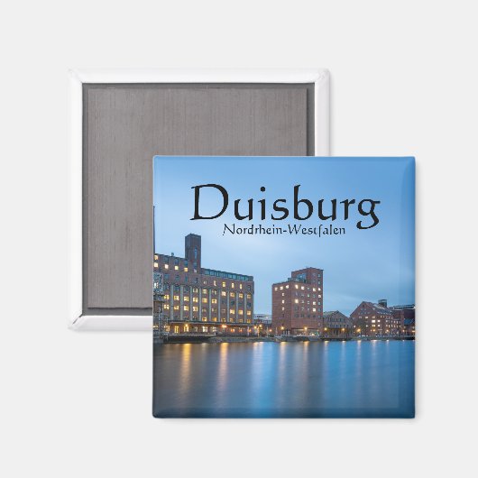 Duisburg Germany Magnet (Voorkant / Achterkant)