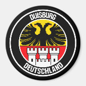 Duisburg Round Emblem Magneet (Voorkant)