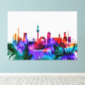 Duisburg Skyline Canvas Afdruk (Insitu (Houten vloer))