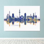 Duisburg Skyline Canvas Afdruk (Insitu (Houten vloer))