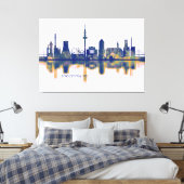 Duisburg Skyline Canvas Afdruk (Insitu (Slaapkamer))