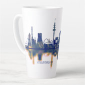 Duisburg Skyline Latte Mok (Linkerhoek)