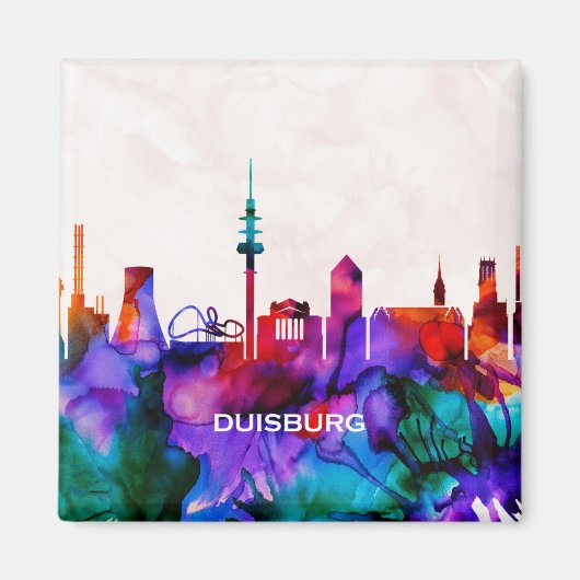 Duisburg Skyline Magneet (Voorkant)