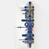 Duisburg Skyline Spandoek (Verticaal)