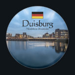 Duisburg Souvenir Magneet<br><div class="desc">Reisfoto van de "Binnenhaven in Duisburg,  Duitsland". Foto © Sebastian Worm.</div>