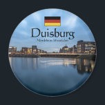 Duisburg Souvenir Magneet<br><div class="desc">Reisfoto van de "Binnenhaven in Duisburg,  Duitsland". Foto © Sebastian Worm.</div>