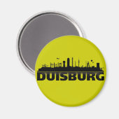 Duisburg Stadt Skyline - Magnet /Kühlschrankmagnet (Voorkant / Achterkant)