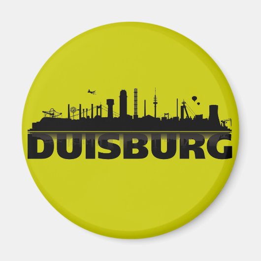 Duisburg Stadt Skyline - Magnet /Kühlschrankmagnet (Voorkant)