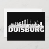 Duisburg Stadt Skyline - Postkarte Briefkaart (Voorkant / Achterkant)