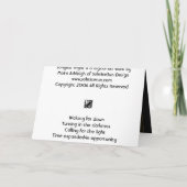 Duister in het licht kaart (Achterkant)