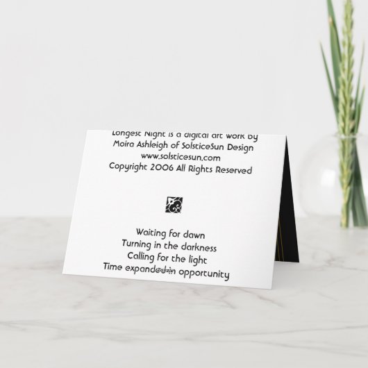 Duister in het licht kaart (Achterkant)