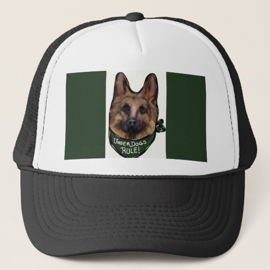 DUISTERE DUITSE HERDER TRUCKER PET (Voorkant)