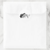 Duistere metgezellen in de rij ronde sticker (Tas)