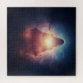Duistere mysterieuze Overlord in het diepe univers Legpuzzel (Horizontaal)