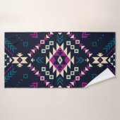 Duistere stam Navajo,  geometrisch. Badhanddoek (Badhanddoek)
