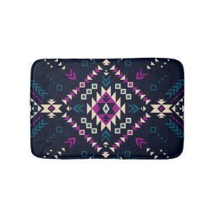 Duistere stam Navajo,  geometrisch. Badmat