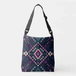 Duistere stam Navajo, geometrisch. Crossbody Tas