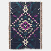 Duistere stam Navajo, geometrisch. Deken (Voorkant Verticaal)