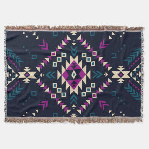 Duistere stam Navajo, geometrisch. Deken
