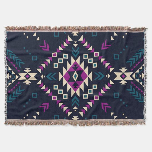 Duistere stam Navajo, geometrisch. Deken (Voorkant)