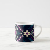 Duistere stam Navajo, geometrisch. Espresso Kop (Rechts)